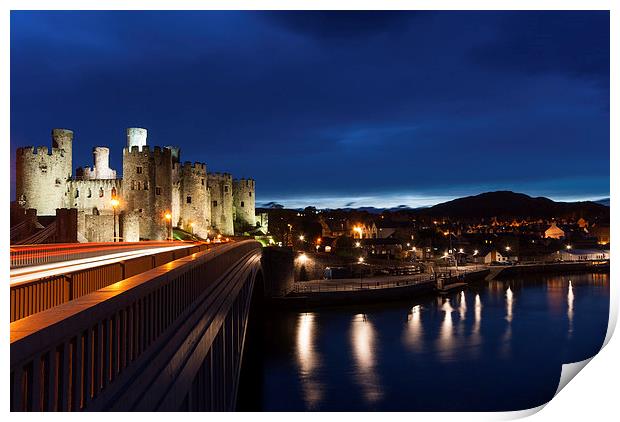 Conwy Castle Night Print by James Grant