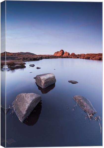 Doxey Pool Dusk Canvas Print by James Grant