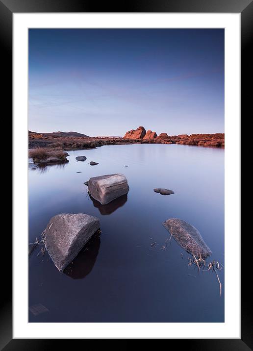  Doxey Pool Dusk Framed Mounted Print by James Grant