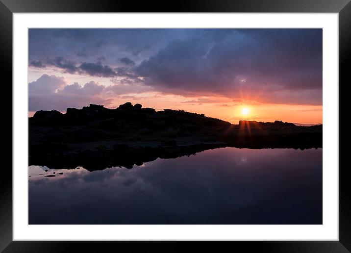  Doxey Pool Sunset Framed Mounted Print by James Grant