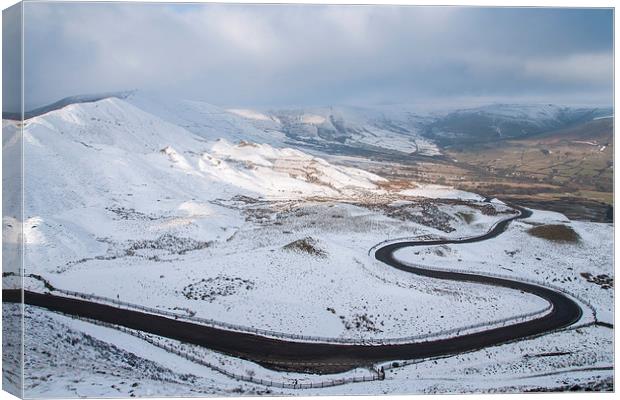  Edale Road Winter Canvas Print by James Grant
