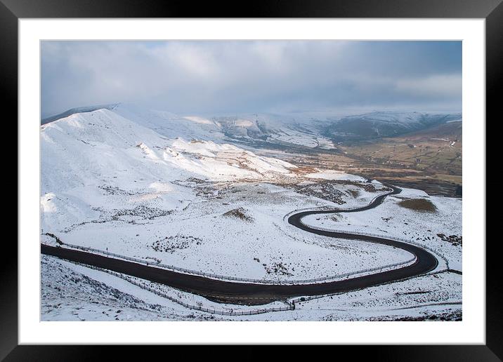 Edale Road Winter Framed Mounted Print by James Grant