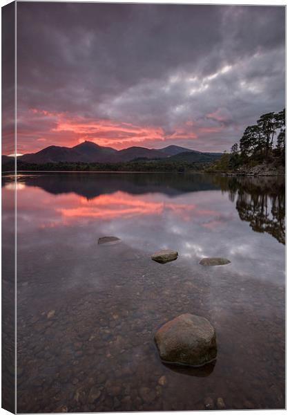  Friars Crag Fire Canvas Print by James Grant