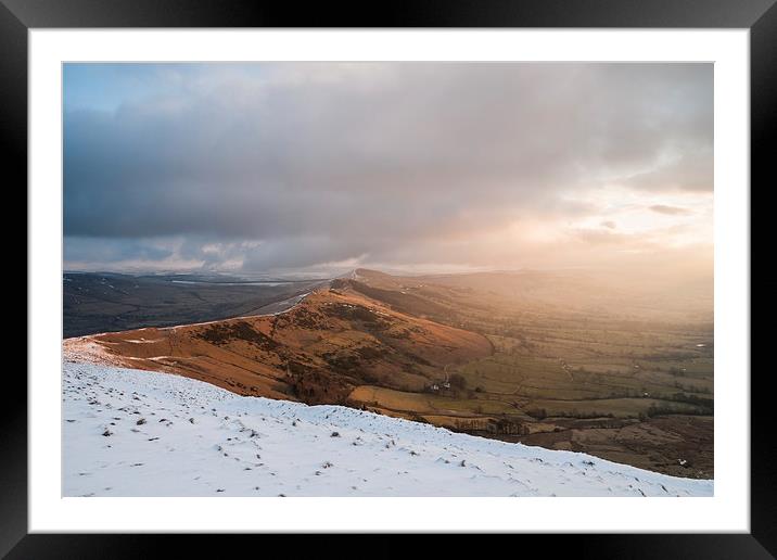  Great Ridge Sunrise Winter Framed Mounted Print by James Grant