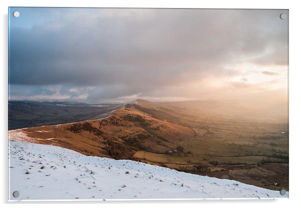  Great Ridge Sunrise Winter Acrylic by James Grant