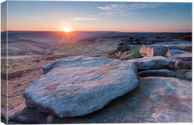  Higger Tor Canvas Print by James Grant