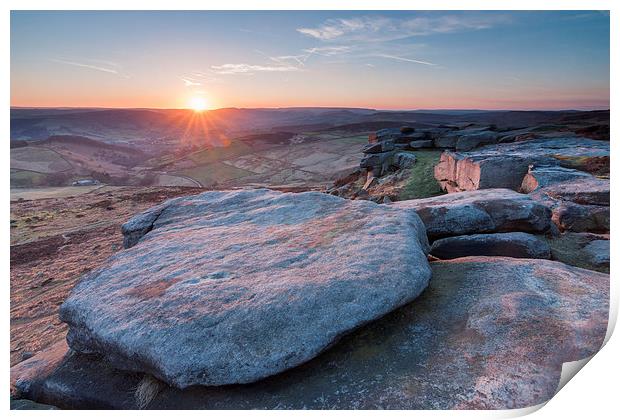  Higger Tor Print by James Grant