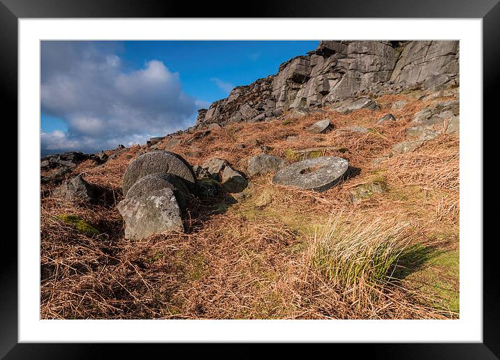  High Neb, Stanage Edge Framed Mounted Print by James Grant