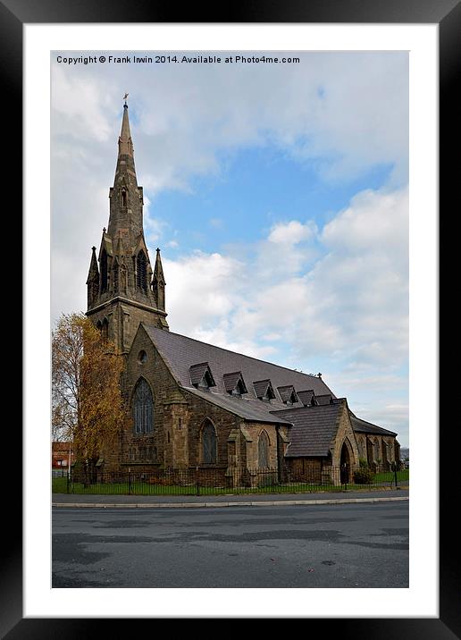  St Paul's church, Seacombe, Wirral Framed Mounted Print by Frank Irwin
