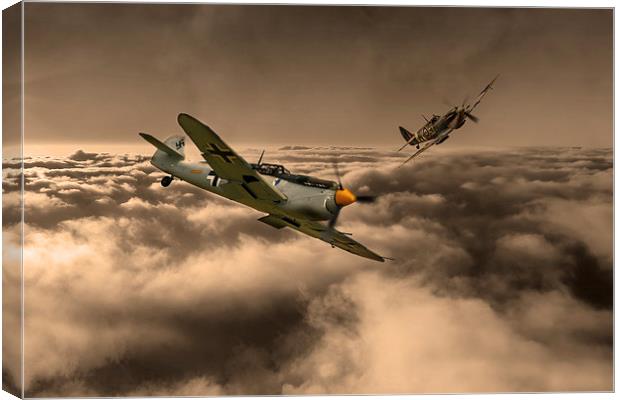 RAF and Luftwaffe Canvas Print by J Biggadike