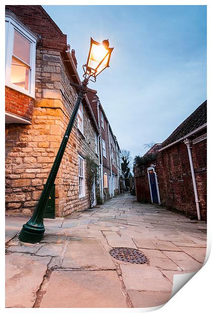 Lincoln Leaning Lampost Print by James Grant
