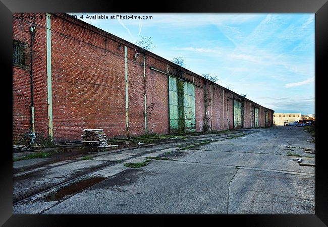  dockland area in need of redevelopment Framed Print by Frank Irwin