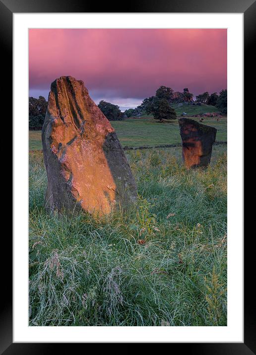  Nine Stones Close Framed Mounted Print by James Grant