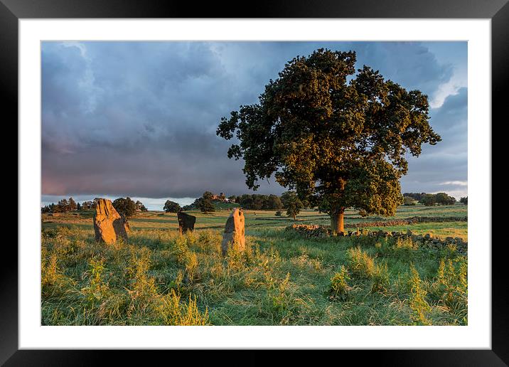  Nine Stones Close Framed Mounted Print by James Grant