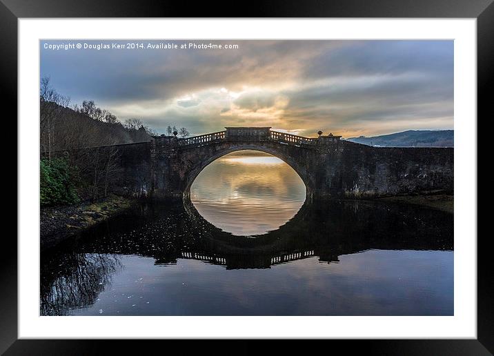  Garron Bridge, Inverary, Argyll Framed Mounted Print by Douglas Kerr