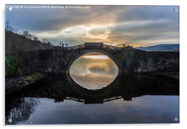  Garron Bridge, Inverary, Argyll Acrylic by Douglas Kerr