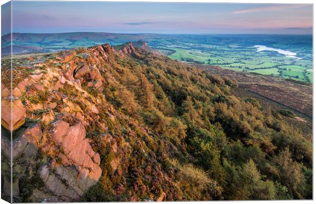  The Roaches Sunset Canvas Print by James Grant