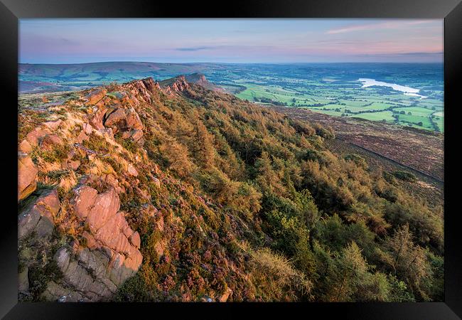  The Roaches Sunset Framed Print by James Grant