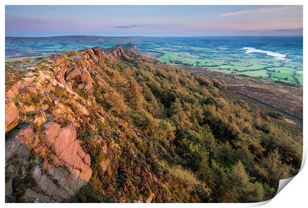  The Roaches Sunset Print by James Grant