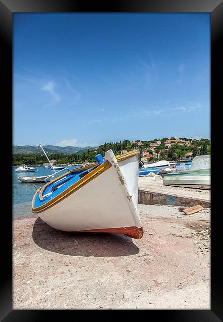  Fishing boat  Framed Print by paul holt