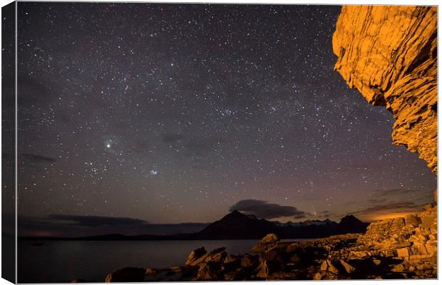 Elgol By Night Canvas Print by James Grant