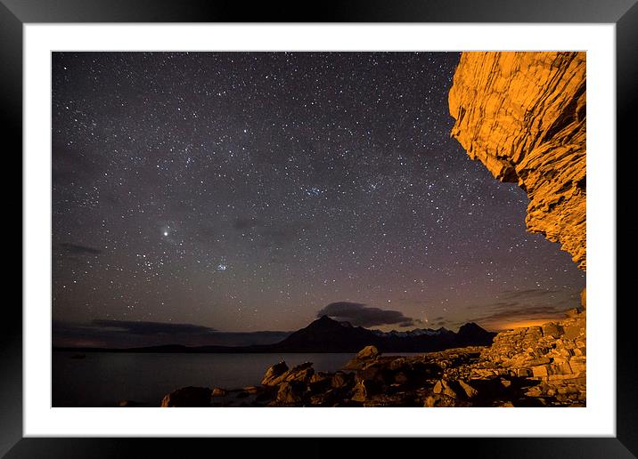  Elgol By Night Framed Mounted Print by James Grant