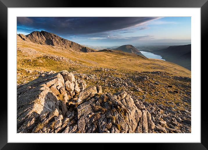  Lingmell to Sca Fell Framed Mounted Print by James Grant