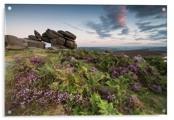  Shelter Rock, Higger Tor Acrylic by James Grant