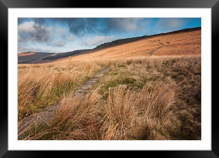  Stanage Edge from Hooks Car Framed Mounted Print by James Grant