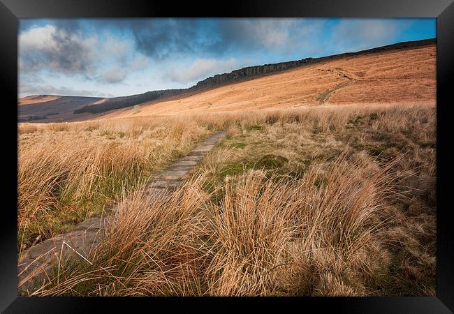  Stanage Edge from Hooks Car Framed Print by James Grant