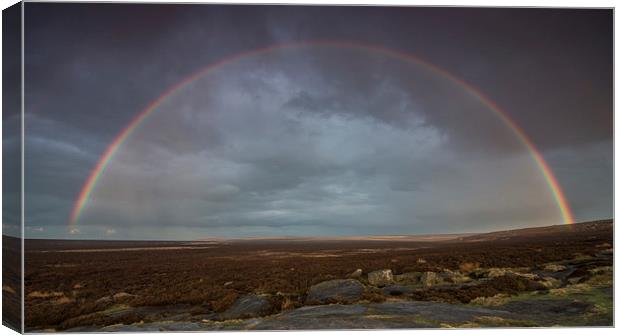  Stanage Rainbow Canvas Print by James Grant