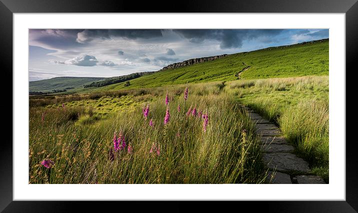  Stanage Edge Panoramic Framed Mounted Print by James Grant