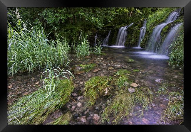  Lathkill Dale Weir Framed Print by James Grant
