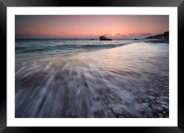  Petra Tou Romiou Framed Mounted Print by James Grant