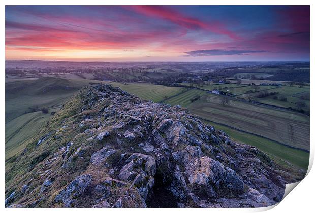  Thorpe Cloud, Dovedale Print by James Grant