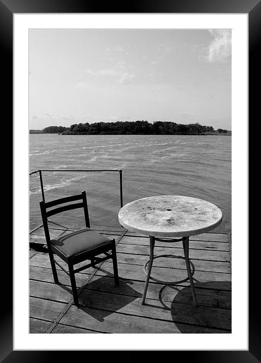 On the water Framed Mounted Print by Dianana 