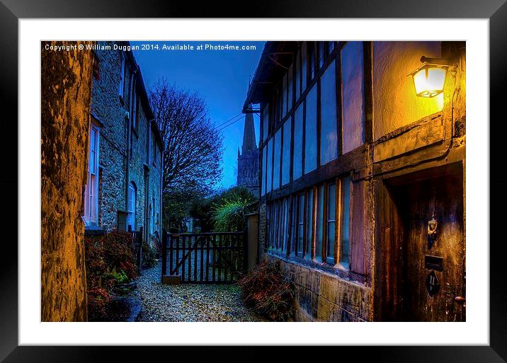  Burford in the  Cotswolds  Framed Mounted Print by William Duggan