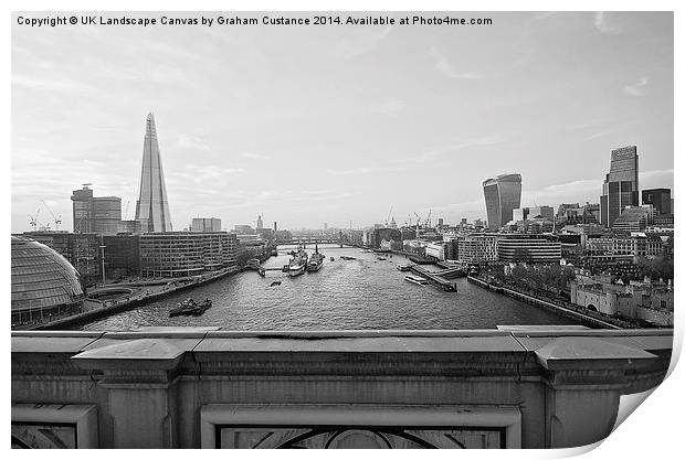  London Skyline Print by Graham Custance