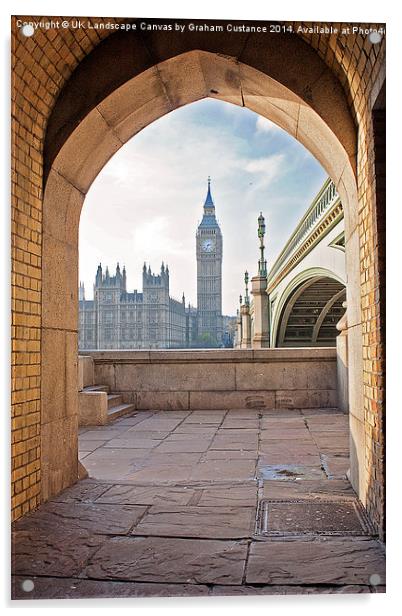 Big Ben Framed Acrylic by Graham Custance