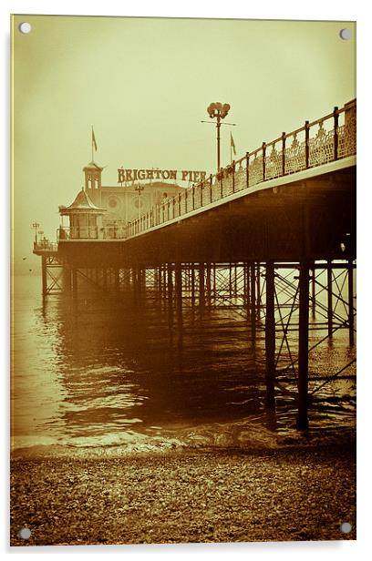   BRIGHTON PIER Acrylic by DAVE BRENCHLEY