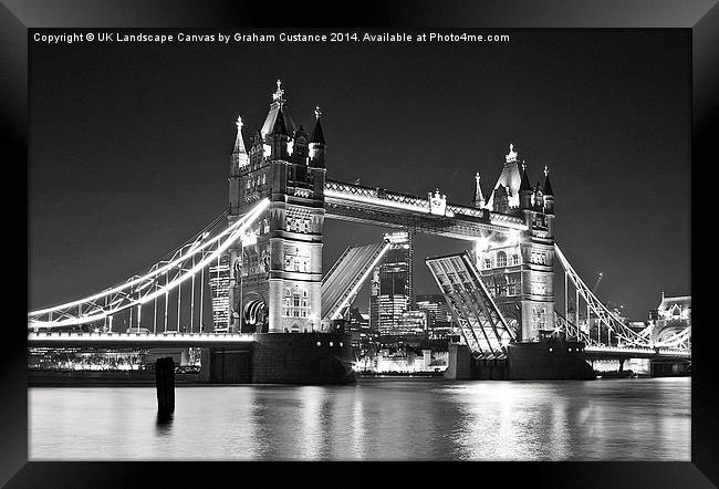  Tower Bridge London Framed Print by Graham Custance