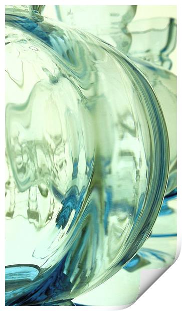 3 glass jars Print by Heather Newton