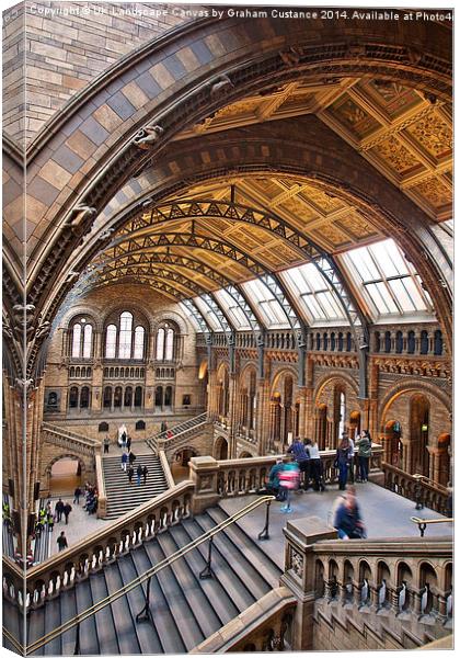  Natural History Museum Canvas Print by Graham Custance