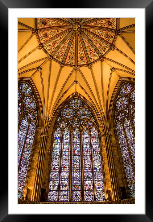  York Minster Framed Mounted Print by Laura Kenny