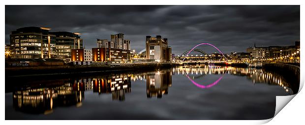  Newcastle Quayside Print by Richard Armstrong