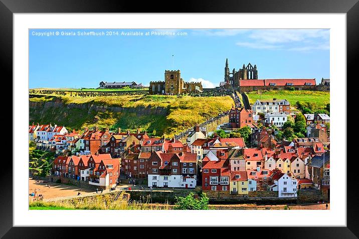  Whitby Framed Mounted Print by Gisela Scheffbuch