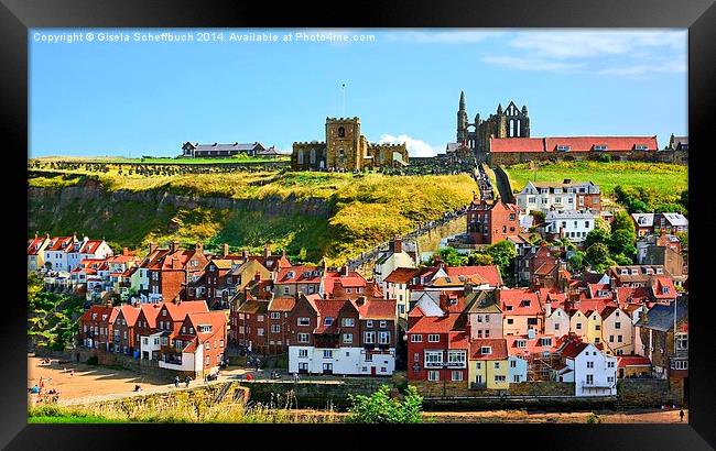  Whitby Framed Print by Gisela Scheffbuch