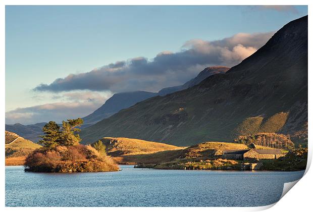  Creggenen lake and Cader Idris Print by Rory Trappe