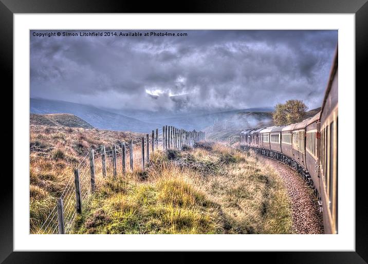  View's From The Train Window - 2 Framed Mounted Print by Simon Litchfield
