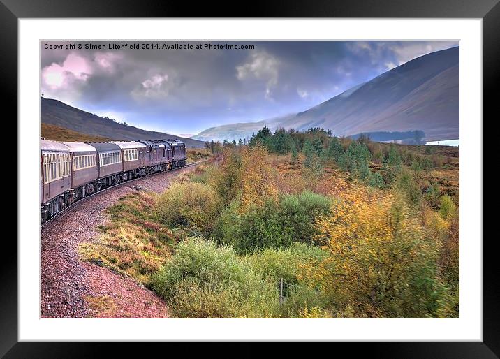  View's From The Train Window - 3 Framed Mounted Print by Simon Litchfield